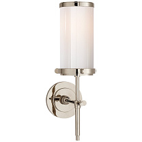 Bryant Bath Sconce полированный никель с белым стеклом