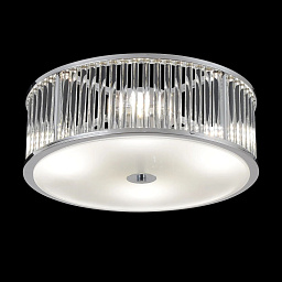 AVENUE PL4 CHROME Crystal Lux Avenue потолочный светильник с прозрачными вертикальными вставками на хромированном основании