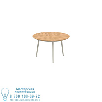 STYLETTO STANDARD ОБЕДЕННЫЙ СТОЛ Ø 120 СМ АЛЮМИНИЕВЫЕ НОЖКИ ГРИБ ТИК СТОЛ Royal Botania