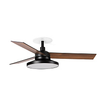 RUDDER RECESSED TAK 3 S Black/walnut fan 4000K Wall Control white