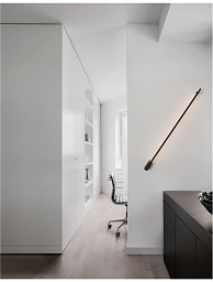 9081150 Nova Luce Gropius настенный светильник с интегрированным светодиодом в черном корпусе