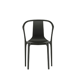 4055737103148 Vitra Belleville Стул пластиковый черный с подлокотниками для улицы