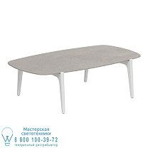 СТОЛИК ДЛЯ ЧАЯ 120X65CM БЕЛАЯ КЕРАМИКА CEMENTO LUMINOSO Royal Botania