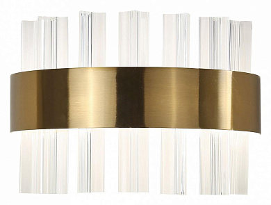 настенный светильник с горизонтальными стеклянными вставками