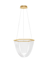 Triac Dimmable Matt Gold Aluminium & Acrylic LED 35 Watt 220-240 Volt 2995Lm 3000K IP20 D:52 H:120 cm