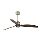 33398-10 JUST FAN Ø1280 MM OLD GOLD 3 BLADES 17W 3000K люстра с вентилятором Faro barcelona