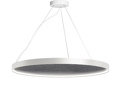 подвесной светильник с акустической панелью круглой формы