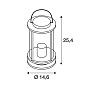 232095 SLV PHOTONIA TL светильник настол./подвесной IP44 60W, с вилкой, антрацит/прозрач.