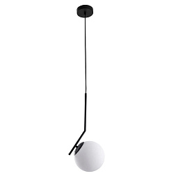 A1923SP-1BK Arte Lamp BOLLA-UNICA подвесной светильник с шарообразным плафоном белого цвета