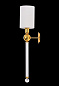 Бра Crystal Lux MIRABELLA AP1 GOLD/WHITE — фото 1