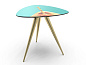 Seletti wears Toiletpaper Треугольный журнальный столик со столешницей из МДФ и металлическими ножками. Seletti 17181