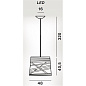 FN182007L1-1010 Foscarini TRESS Подвесной светильник Grande Led Susp. 10M — фото 1