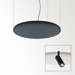 SOLI - SHHH PLUS 90/4 DARK GREY DIM5 B Delta Light SOLISCAPE подвесной светильник темно-серого цвета