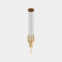 00-8319-60-27 Leds C4 Candle подвесной светильник с четырнадцатью вытянутыми плафонами в двухцветном исполнении
