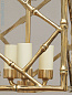 CL0212.BR Bamboo Vaughan подвесной фонарь с латунным каркасом в форме решётки — фото 1
