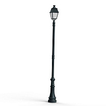 Avenue 4 N° 8; Opal PMMA Built-in LED 3000°K warm white 35W; Green Patina