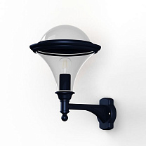 Dallas N° 3; Smoked polycarbonate E27 75W; Steel blue