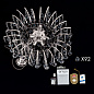 LU 2324/9/62 chrom/klar Kristall Klassisch Orion подвесная хрустальная люстра — фото 7