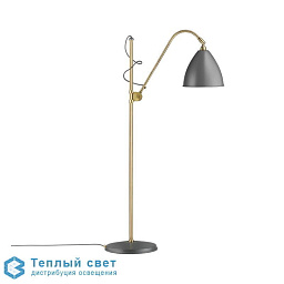 BESTLITE BL3 - Lampadaire GUBI Bestlite торшер с изогнутой стойкой и металлическим купольным абажуром
