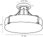 49757 Hurst Semi-Flush Mount Arteriors основной свет