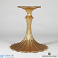 Flute Table 96 Cerused Oak Top w/26 Gold Leaf Base Global Views стол