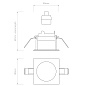 1434002 Pinhole Slimline Square Fixed Fire-Rated IP65 Astro lighting встраиваемый светильник матовый белый — фото 1