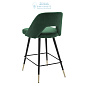 112055 Counter Stool Avorio roche green velvet Eichholtz