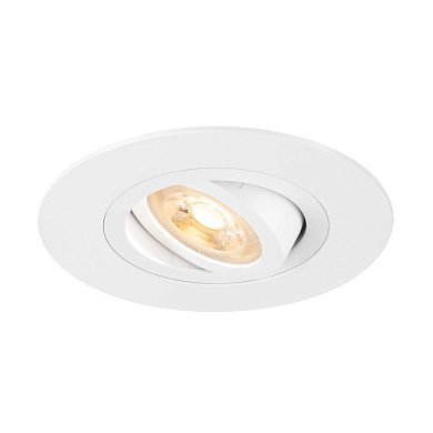 1007624 SLV NEW TRIA® 75 XL ROUND светильник встраиваемый для лампы LED GU10 10Вт макс., белый