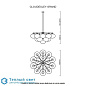 CLOUDESLEY люстра CTO LIGHTING CLOCHLSBGO — фото 3