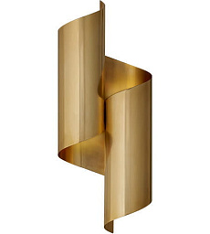 ARN2065HAB Visual Comfort Iva настенный светильник с изогнутым металлическим корпусом из антикварной латуни