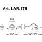 LAR.175 M. LESCAUT Aldo Bernardi настенный накладной светильник