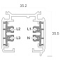 710000 Deko-Light Line 3-phase surface-mounted track белый — фото 1