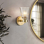 Настенный светильник Gunnislake Elstead BATH-GUNNIS1-BB шлифованная латунь — фото 1