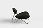 Meadow lounge chair Nara 0003/Chrome Woud, кресло