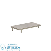 СТОЛ ALURA LOUNGE 160 ЛИТ 160X80X23CM СТОЛЕШНИЦА КЕРАМИЧЕСКАЯ ПЕСКА CEMENTO LUMINOSO Royal Botania