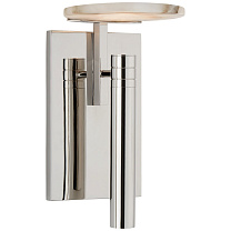Melange Floating Disc Sconce полированный никель с алебастром