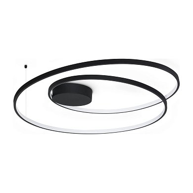 Потолочный светильник Oz PL D080 ON-OFF 3000K Ideal Lux 365053, черный