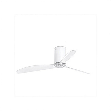 32039 MINI TUBE FAN Matt white/transparent ceiling fan with DC motor люстра с вентилятором Faro barcelona