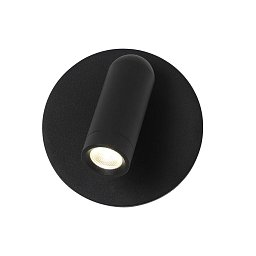 4497-1W Favourite Bedside черный компактный настенный спот 90 мм с выключателем