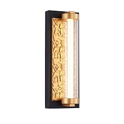 Бра Favourite Artefactum 4216-1W — светодиодное бра-цилиндр с гипсовым золотым декором