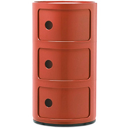 04967AM Kartell Componibili комод с тремя отделениями круглый пластиковый