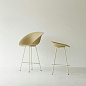 609249 Normann Copenhagen Mat Барный стул-кресло 65 см, конопля/крем — фото 2