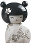 Фарфоровая статуэтка девочки-кокэси Kokeshi III Lladro, серебряный люстр 01009095 — фото 1