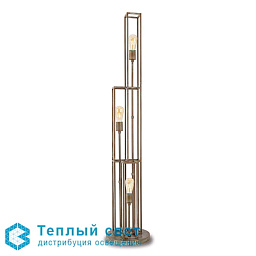 3380 Moretti Luce Cubic напольный торшер с решетчатым металлическим корпусом и открытой лампой