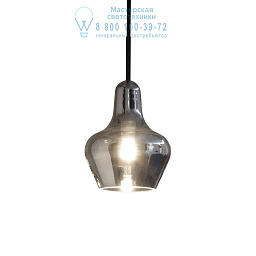 168357 Ideal lux Lido подвесной светильник из дымчатого стекла с округлым плафоном
