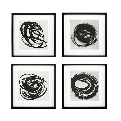 110126 Prints EC226 Black & White Collection I set of 4 отпечаток Eichholtz