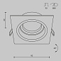 DL026-2-01B Maytoni Atom Встраиваемый светильник 10W Черный — фото 1