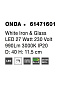 61471601 ONDA Novaluce светильник LED 27Вт 230В 990Lm 3000K IP20