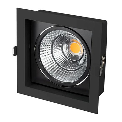 037028 Arlight Светильник CL-KARDAN-S152x152-25W White6000 (BK-BK, 30 deg)