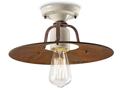 Grunge Потолочный светильник из металла и керамики FERROLUCE C1434 - C1435